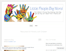 Tablet Screenshot of littlepeoplebigword.com